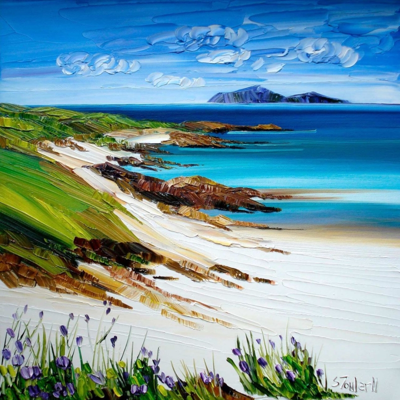 Image of White Sands and Wildflowers, Iona by Sheila Fowler